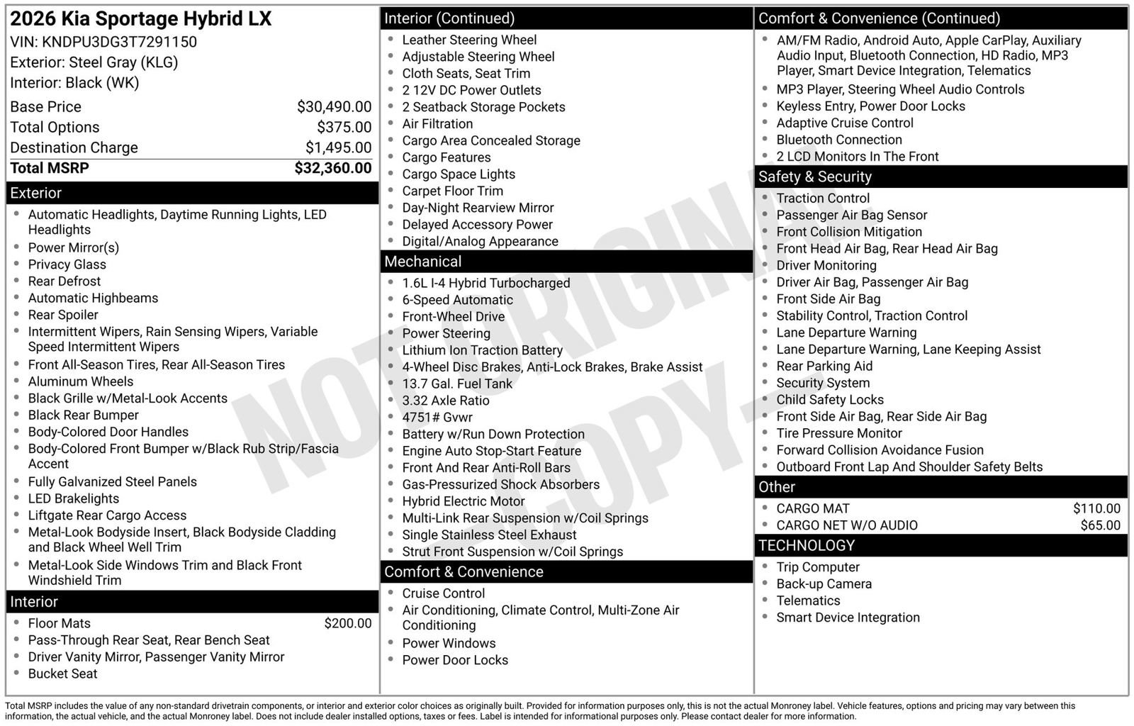 Used 2026 Kia Sportage LX FWD image 3