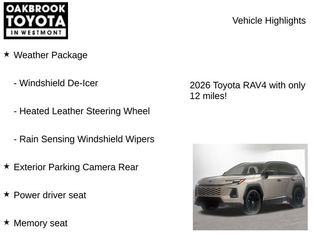 Certified 2026 Toyota RAV4 XSE w/ Weather Package AWD/4WD image 6