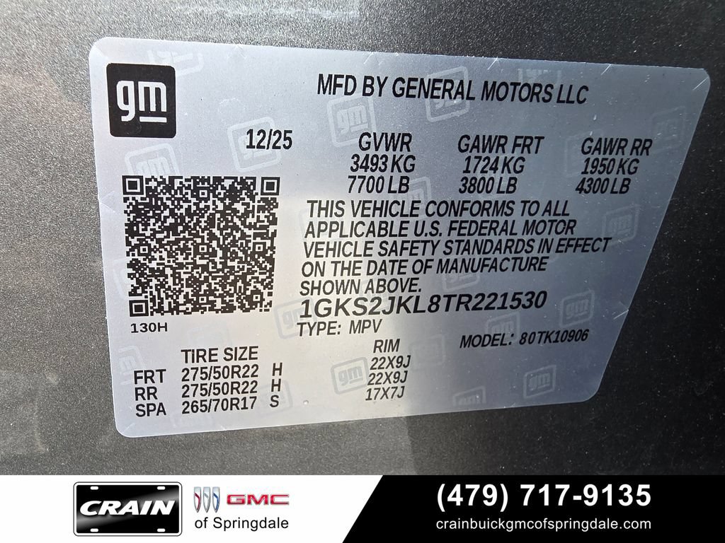 Used 2026 GMC Yukon XL Denali w/ Sun & Power Step Package AWD/4WD image 33