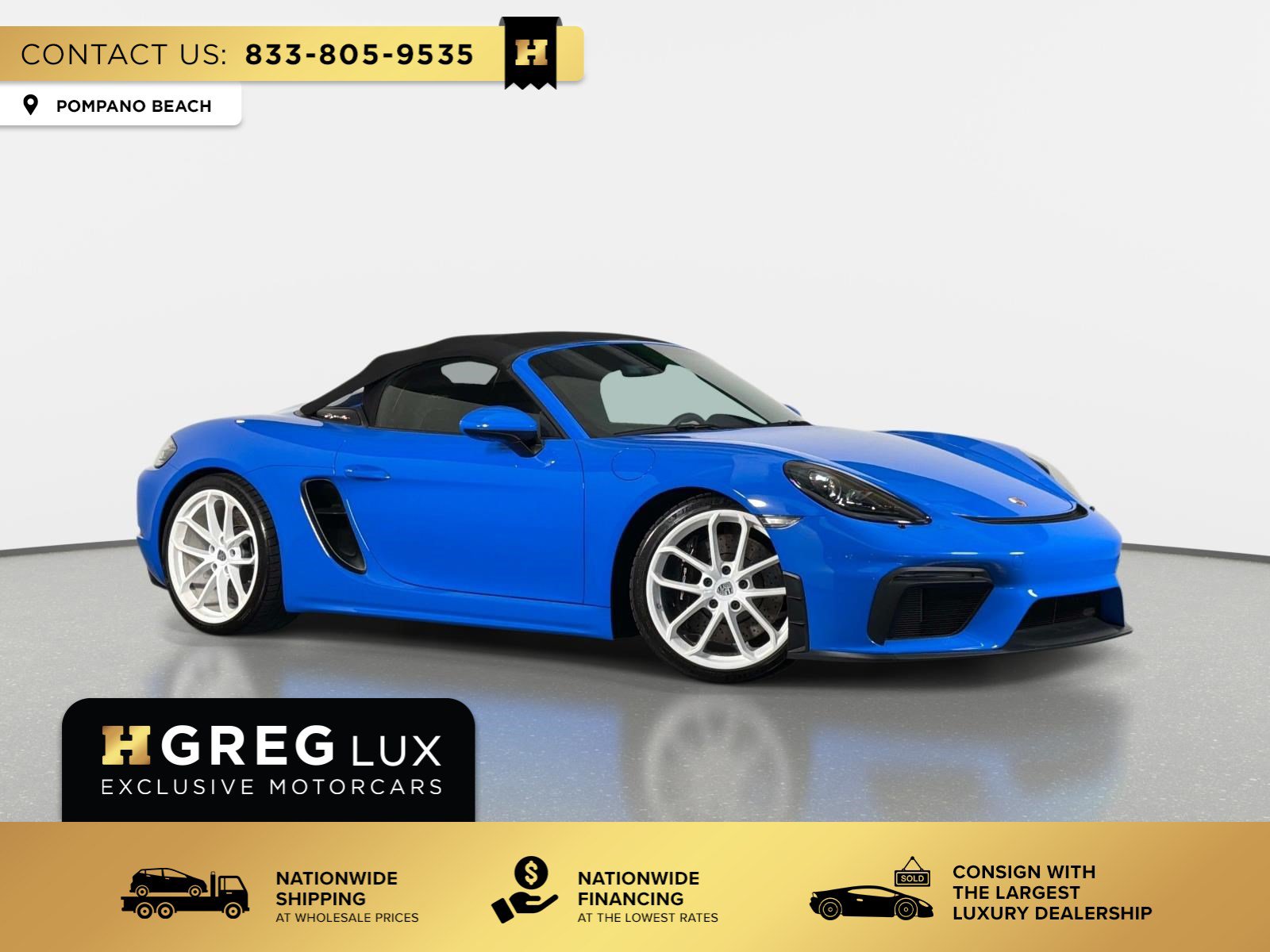 Used 2023 Porsche 718 Boxster Spyder RWD image 1