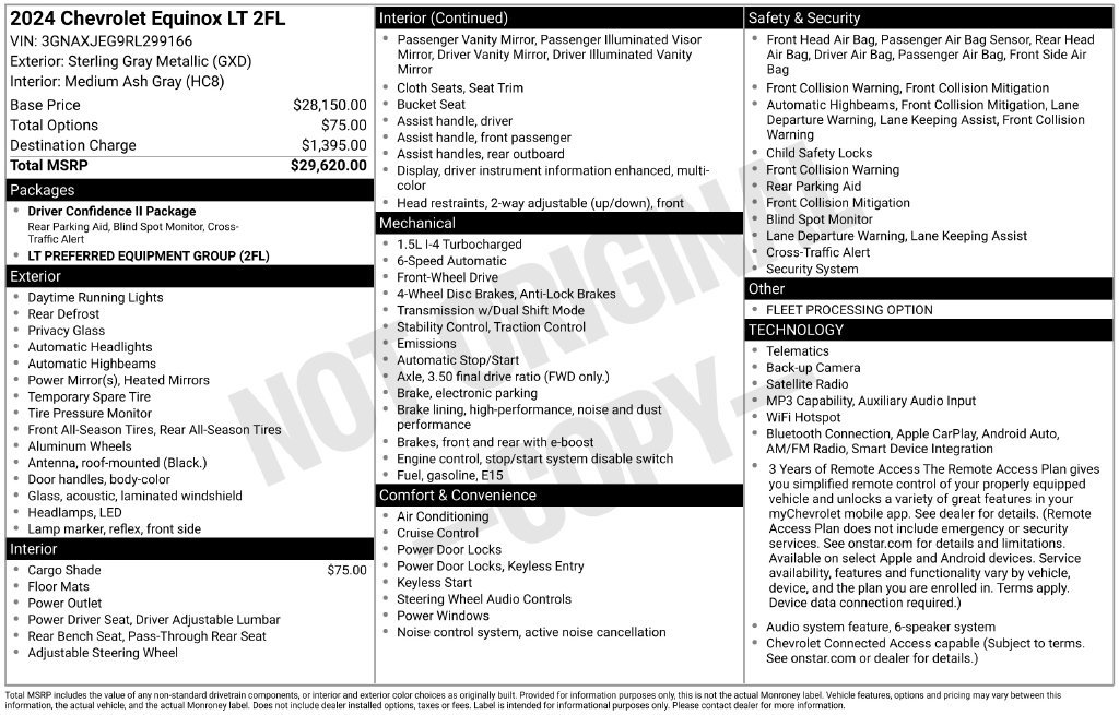Used 2024 Chevrolet Equinox LT FWD image 36