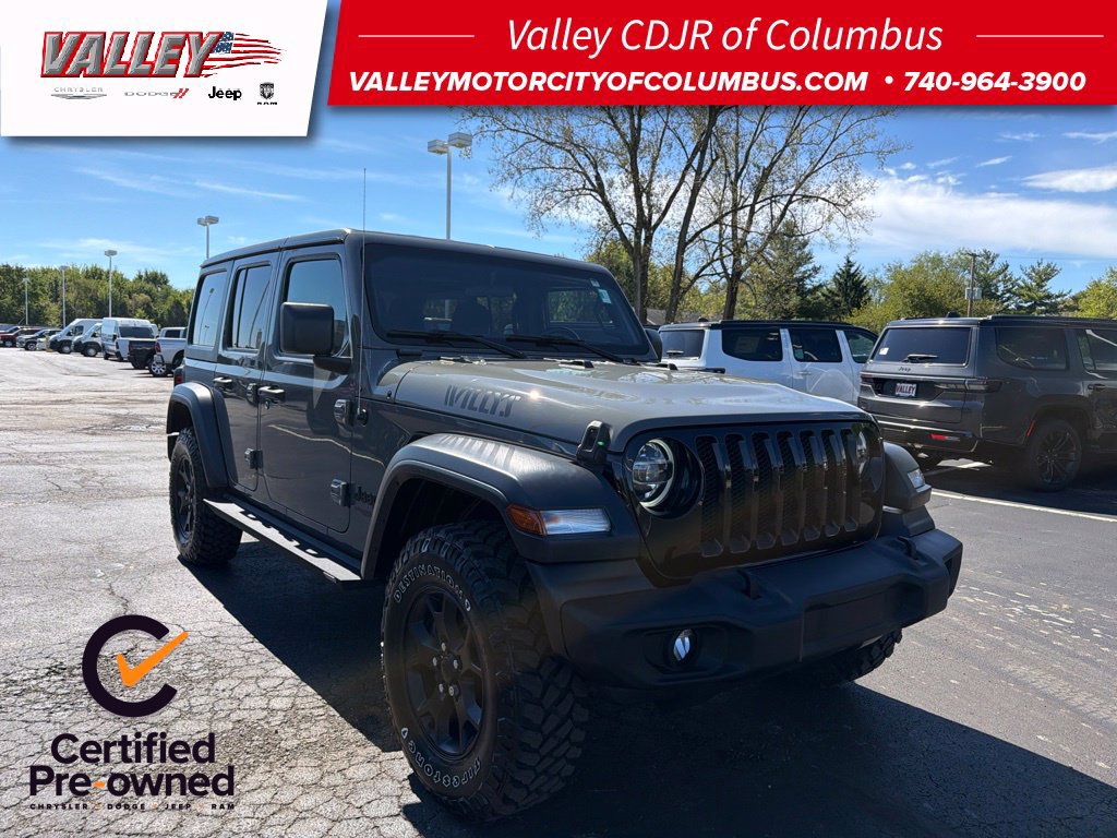 Certified 2020 Jeep Wrangler Unlimited Sport