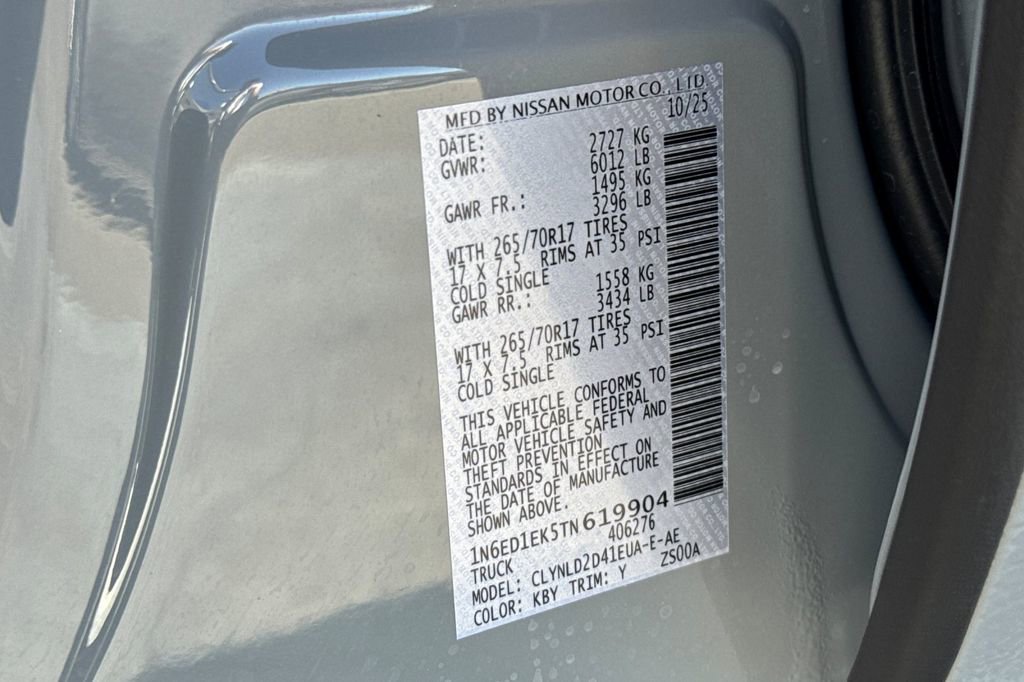 New 2026 Nissan Frontier PRO-4X w/ Pro Premium Package image 22