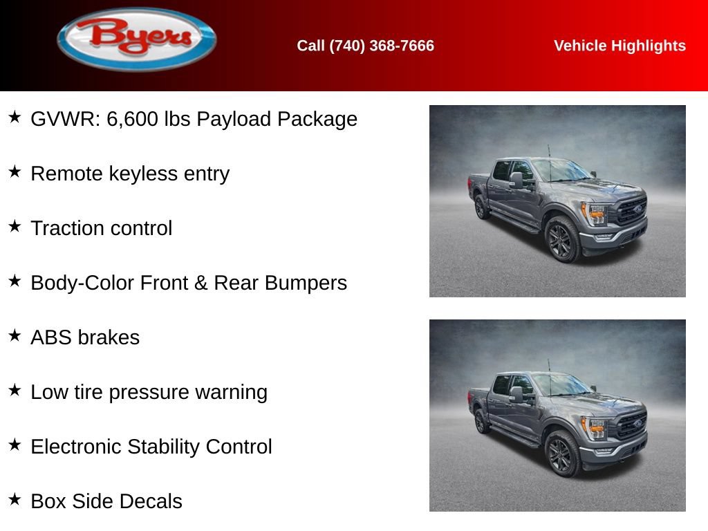 Used 2023 Ford F150 XLT w/ Equipment Group 302A High AWD/4WD image 11
