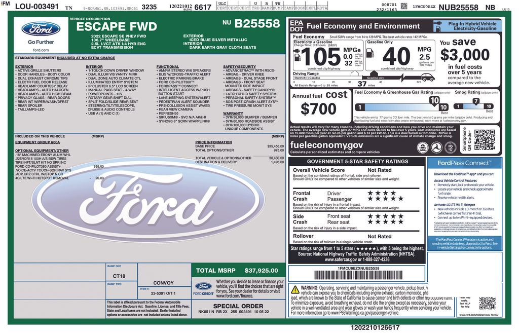 Certified 2022 Ford Escape SE image 23