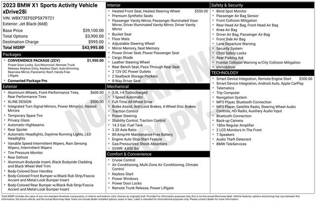 Certified 2023 BMW X1 xDrive28i w/ Convenience Package AWD/4WD image 40
