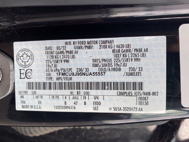 Used 2022 Ford Escape Titanium AWD/4WD image 26