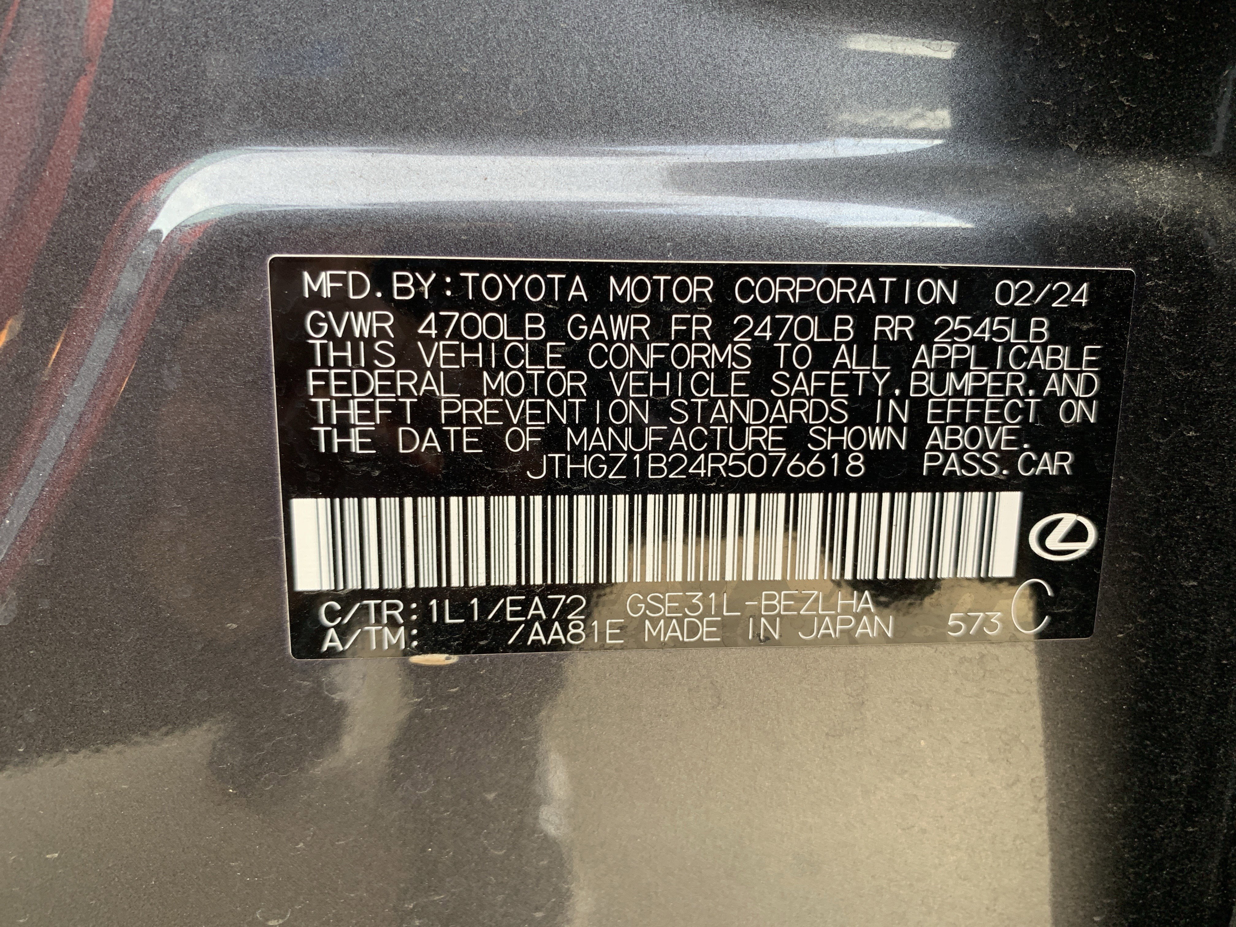 Certified 2024 Lexus IS 350 F Sport w/ Navigation Package image 36