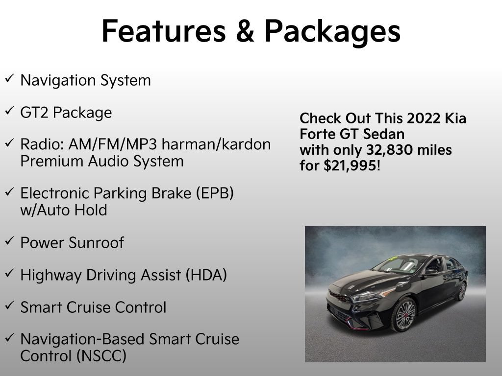 Used 2022 Kia Forte GT w/ GT2 Package FWD image 4