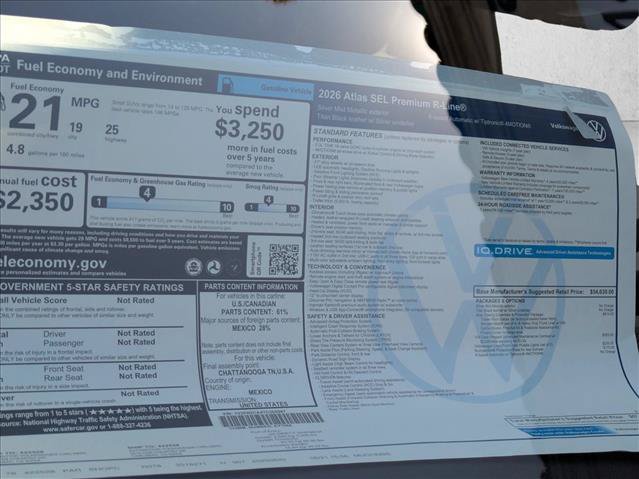 New 2026 Volkswagen Atlas SEL Premium R-Line AWD/4WD image 18