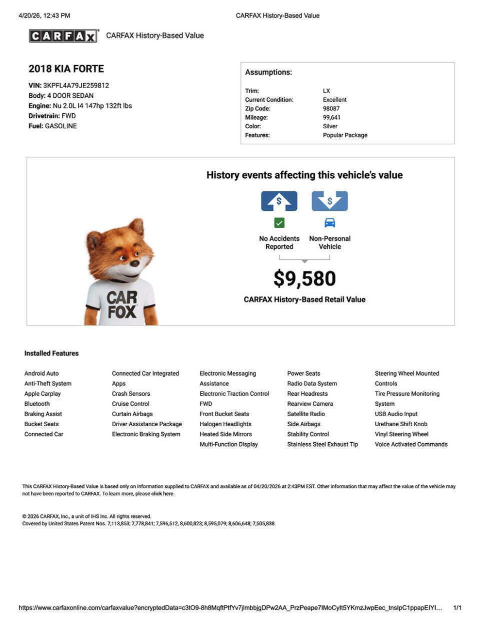 Used 2018 Kia Forte LX w/ LX Popular Package FWD image 27