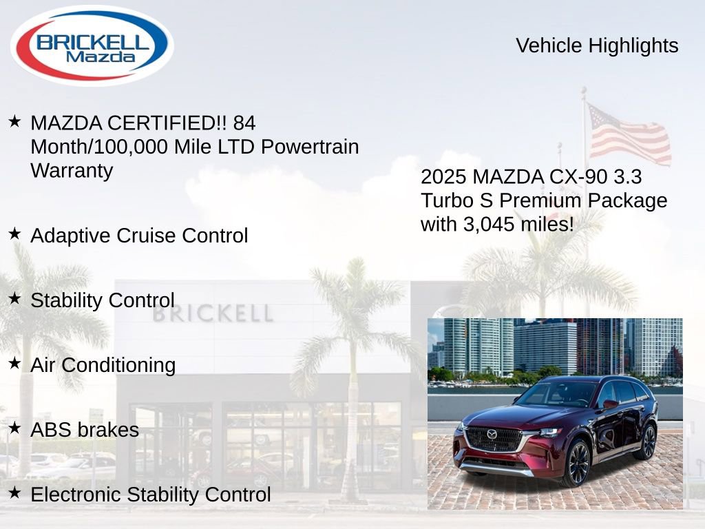 Used 2025 MAZDA CX-90 3.3 Turbo S w/ Premium Package image 16