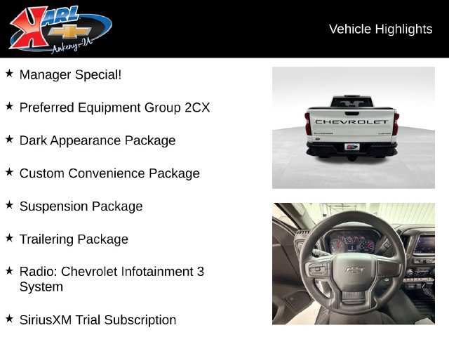 Certified 2026 Chevrolet Silverado 1500 Custom Trail Boss w/ Dark Appearance Package AWD/4WD image 2