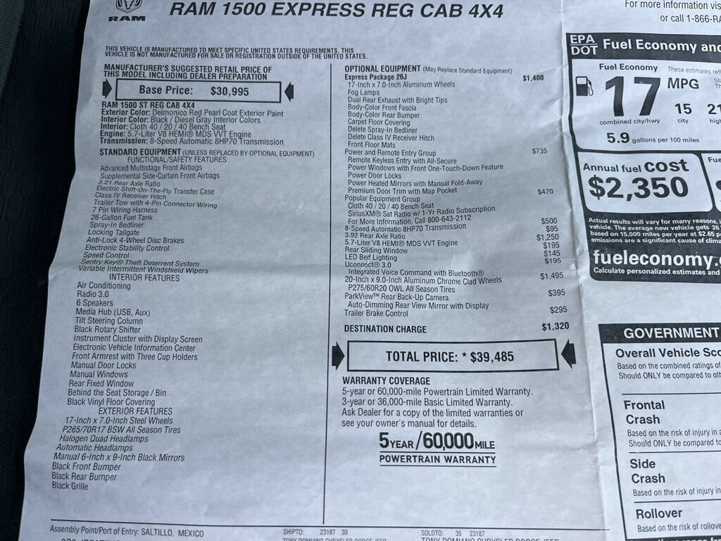 Used 2017 RAM 1500 Express AWD/4WD image 17