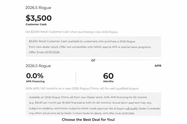 New 2026 Nissan Rogue SV image 2