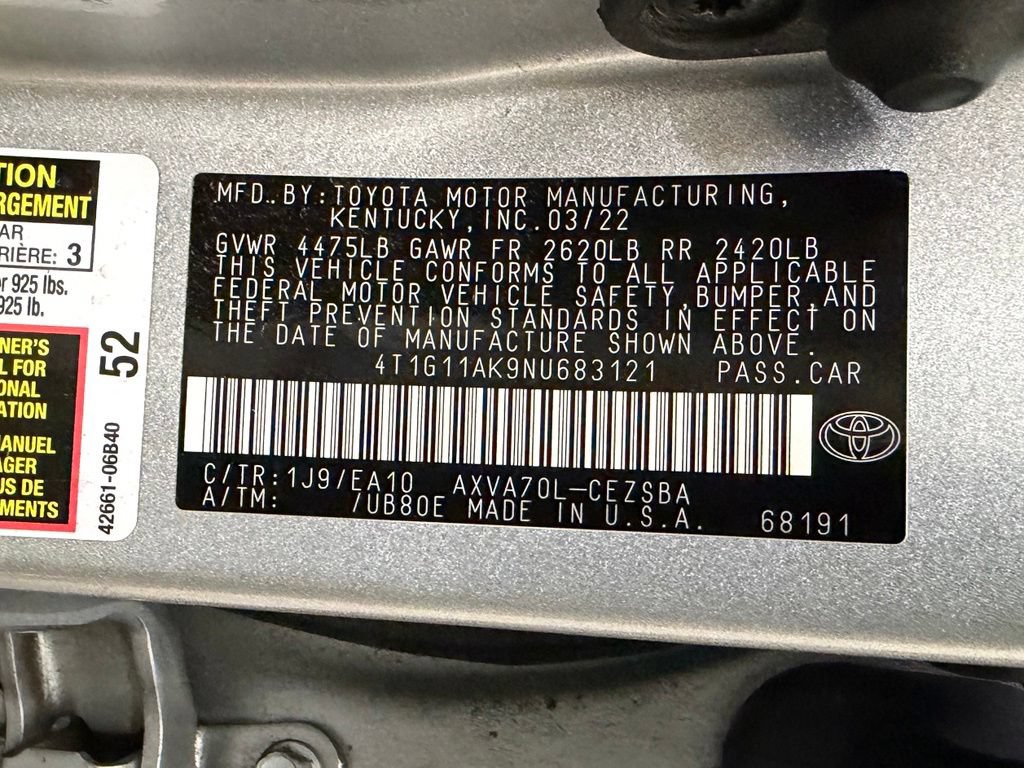 Used 2022 Toyota Camry SE FWD image 11