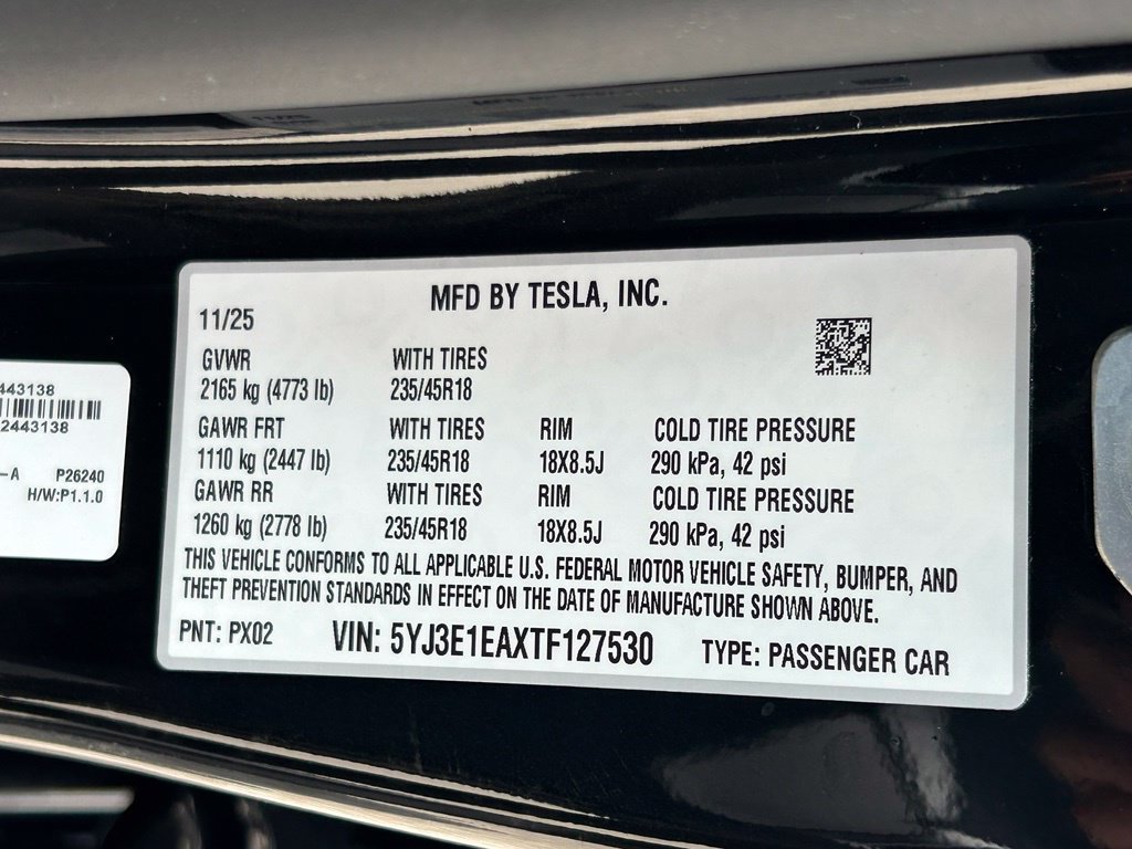 Used 2026 Tesla Model 3 RWD image 50