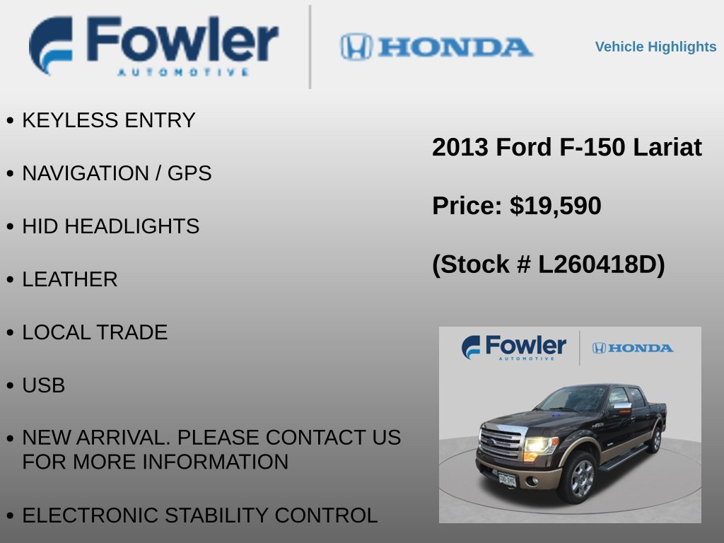 Used 2013 Ford F150 Lariat w/ Luxury Equipment Group AWD/4WD image 13