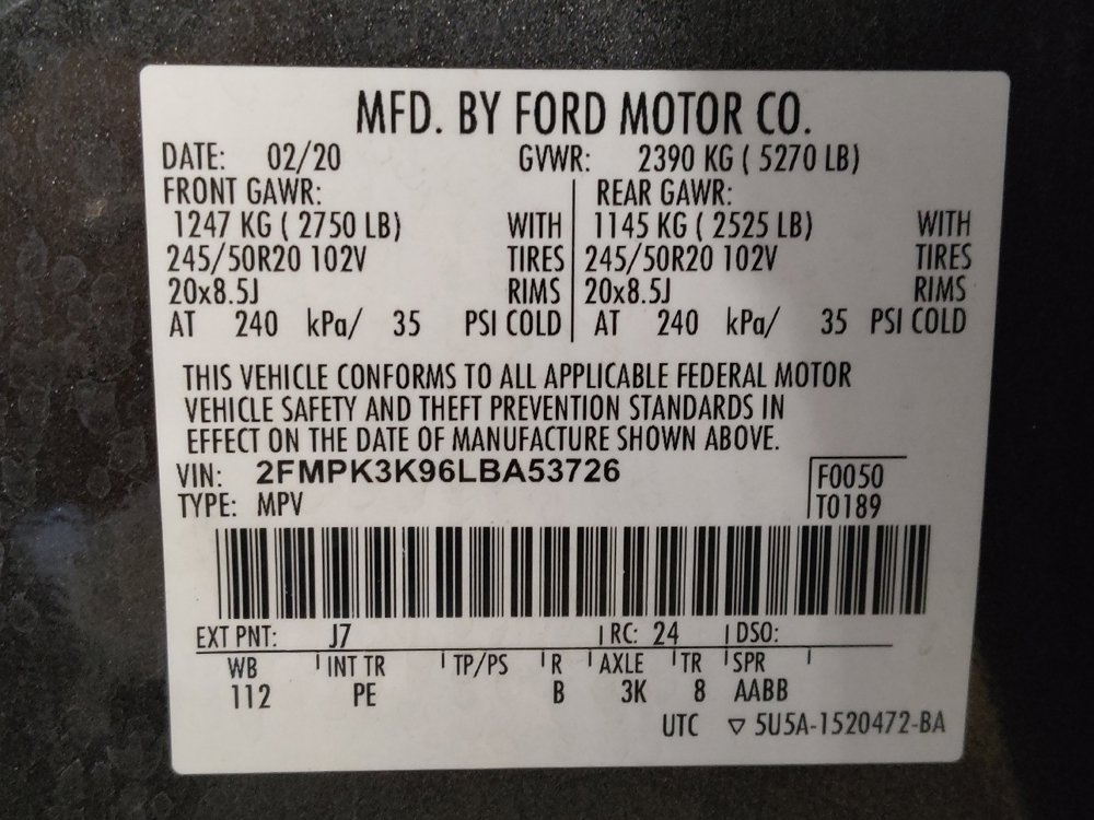 Used 2020 Ford Edge Titanium w/ Equipment Group 301A FWD image 33