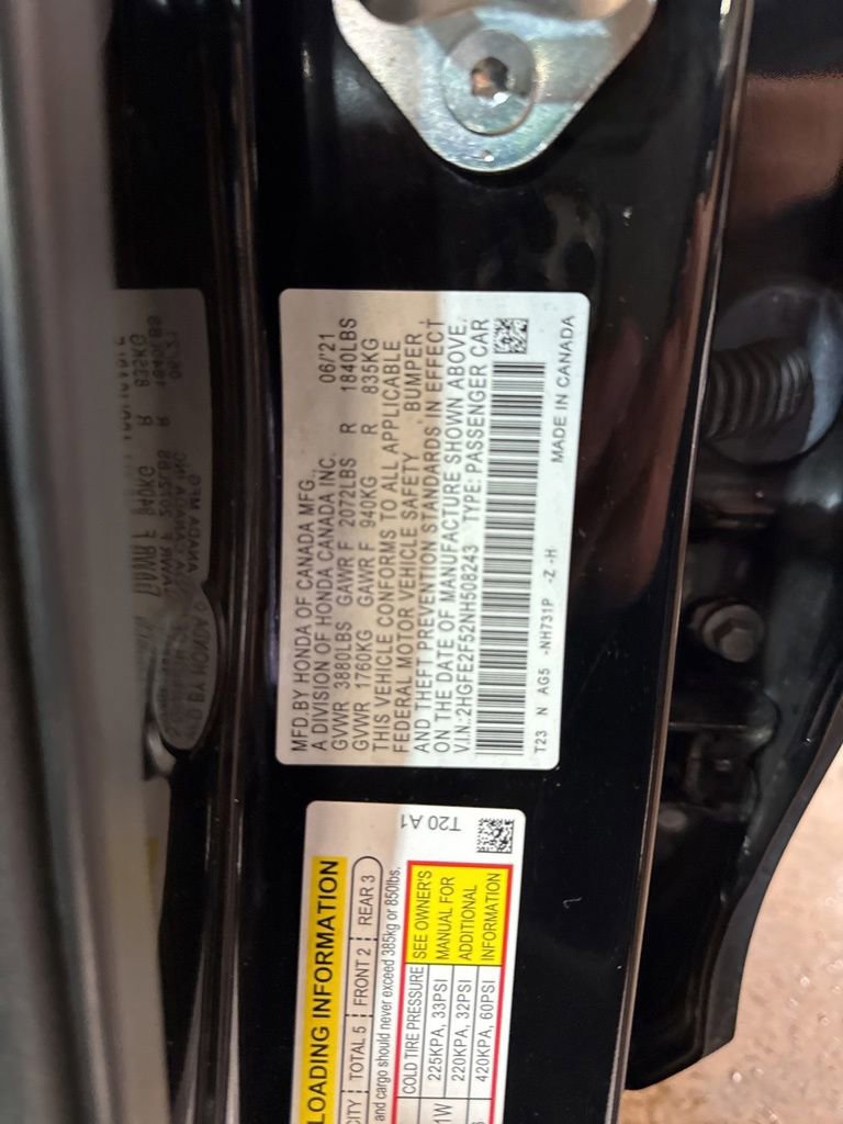 Used 2022 Honda Civic Sport image 59