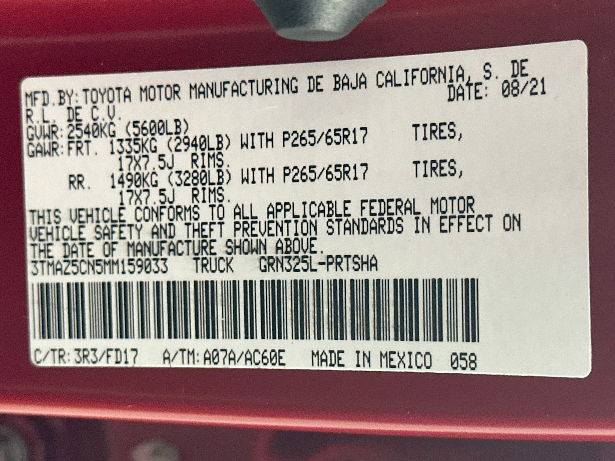 Used 2021 Toyota Tacoma TRD Sport RWD image 12
