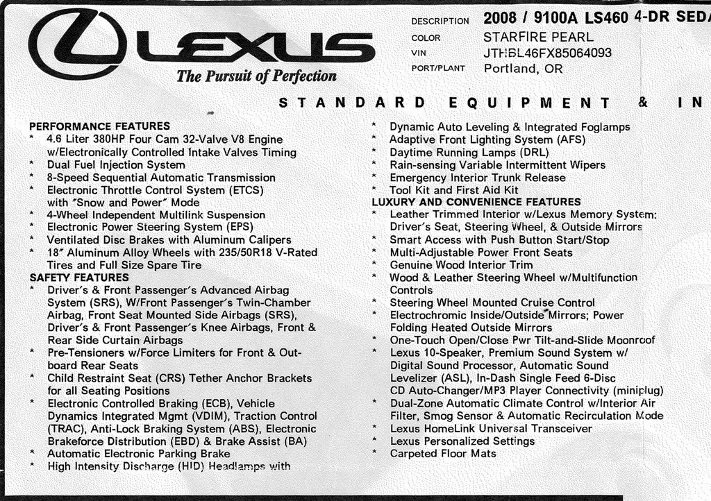 Used 2008 Lexus LS 460 image 3