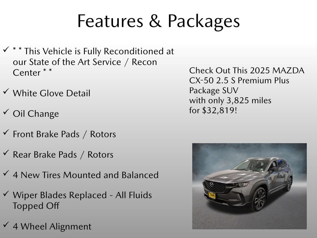 Certified 2025 MAZDA CX-50 AWD 2.5 S w/ Premium Plus Pkg image 4