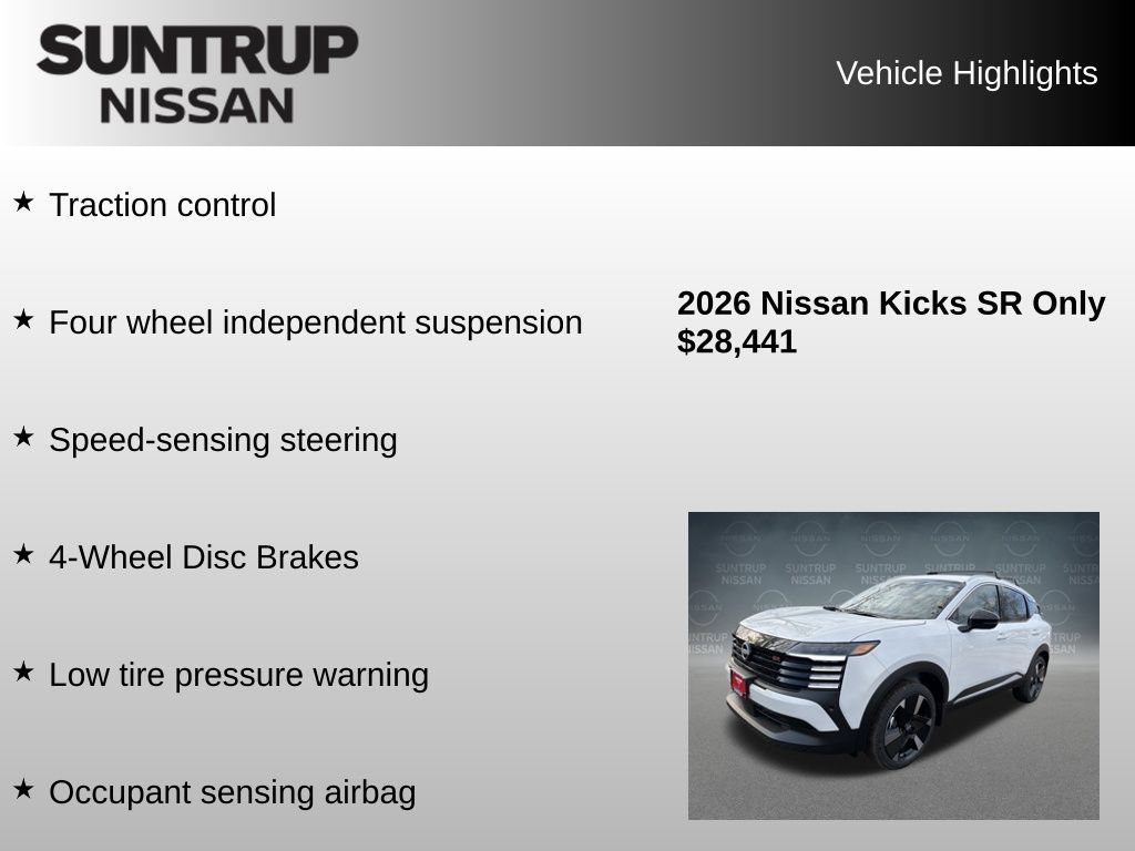 Used 2026 Nissan Kicks SR w/ Cold Weather Package AWD/4WD image 16