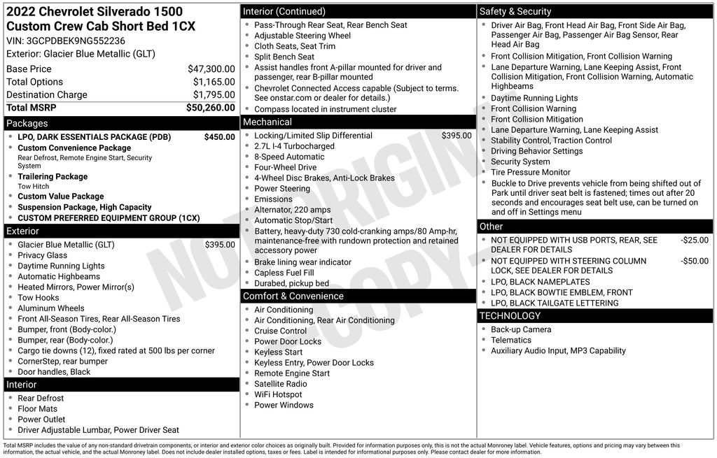 Certified 2022 Chevrolet Silverado 1500 Custom w/ LPO, Dark Essentials Package image 37