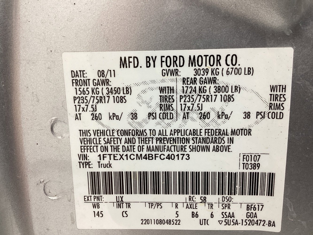 Used 2011 Ford F150 XL w/ PWR Equipment Group RWD image 44