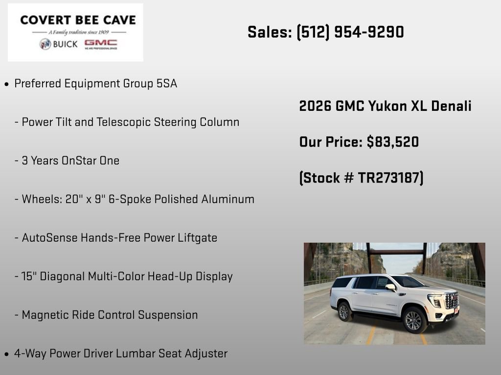 New 2026 GMC Yukon XL Denali RWD image 12