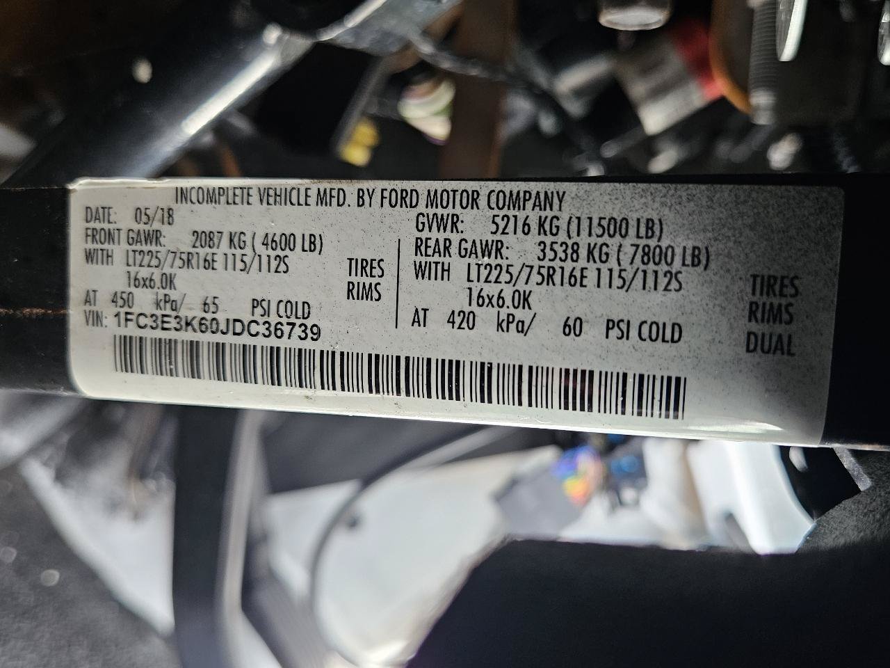 Used 2018 Ford E-350 and Econoline 350 Super Duty w/ A/C Prep Package RWD image 37