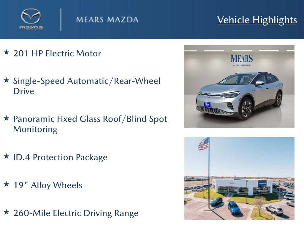 Used 2021 Volkswagen ID.4 Pro w/ ID.4 Protection Package image 2