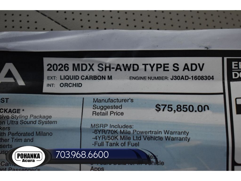 New 2026 Acura MDX Type S w/ Advance Package AWD/4WD image 40