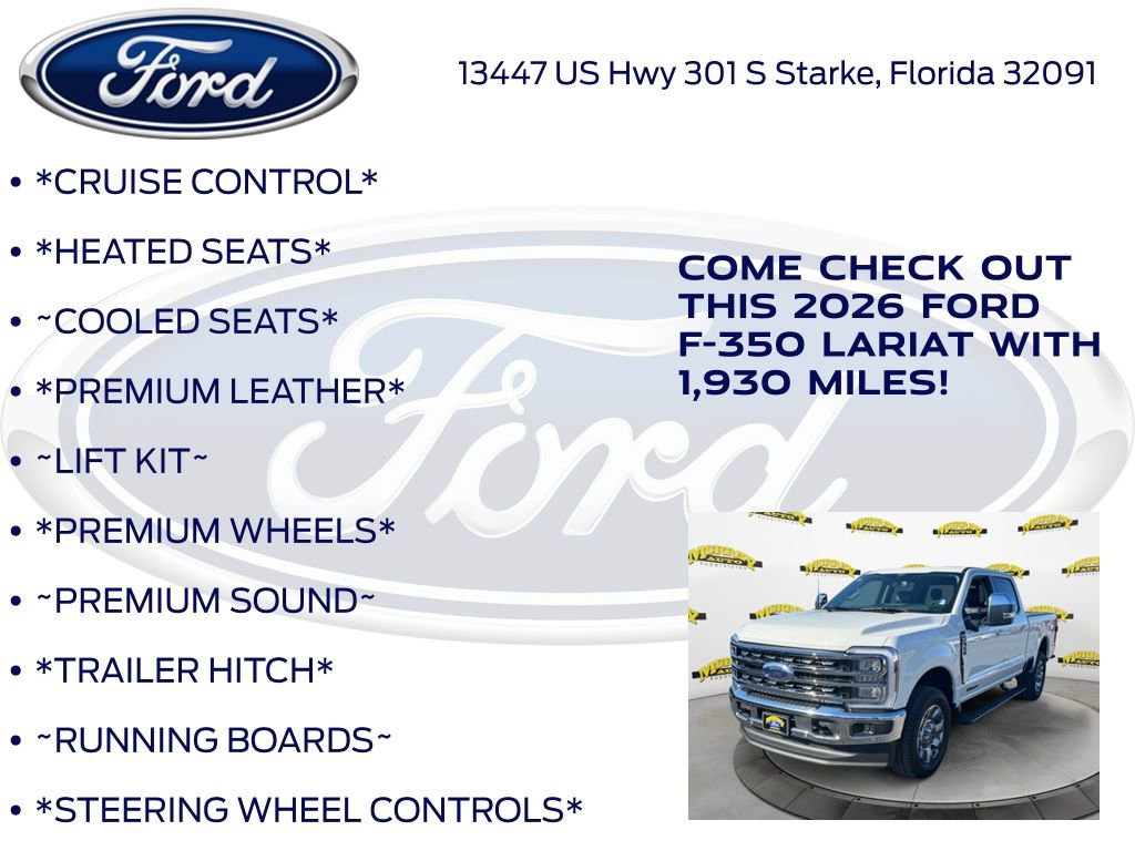 New 2026 Ford F350 Lariat w/ Lariat Ultimate Package AWD/4WD image 10