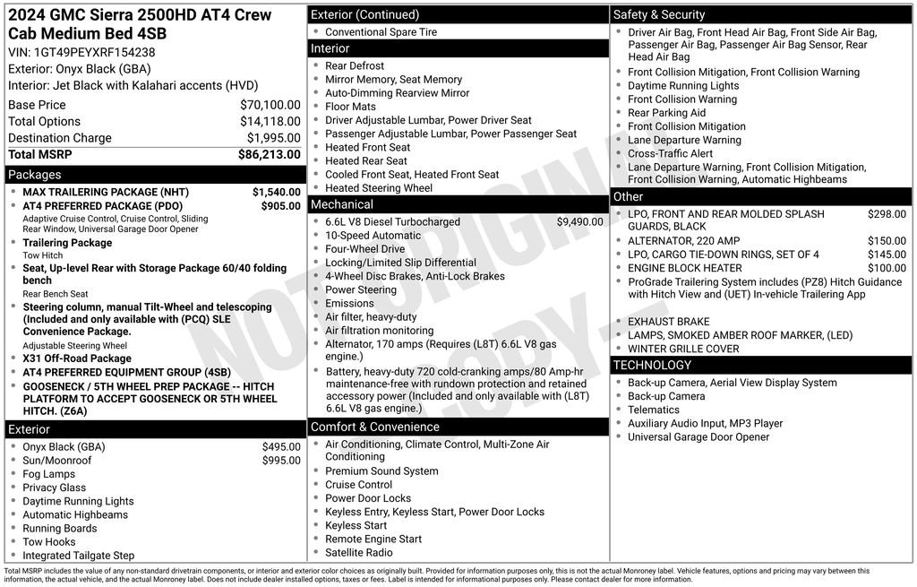 Certified 2024 GMC Sierra 2500 AT4 w/ Max Trailering Package image 6