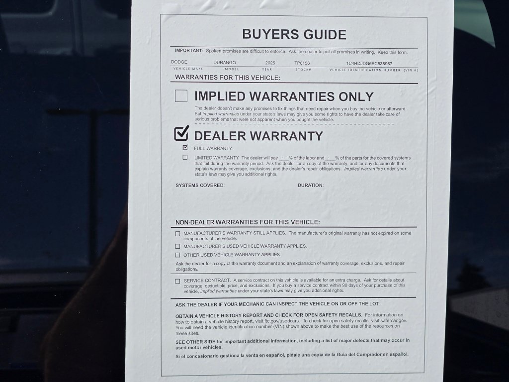 Used 2025 Dodge Durango GT AWD/4WD image 43