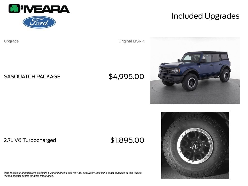 Used 2021 Ford Bronco 4-Door w/ Sasquatch Package AWD/4WD image 4