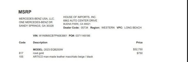 Certified 2023 Mercedes-Benz EQB 250+ image 4