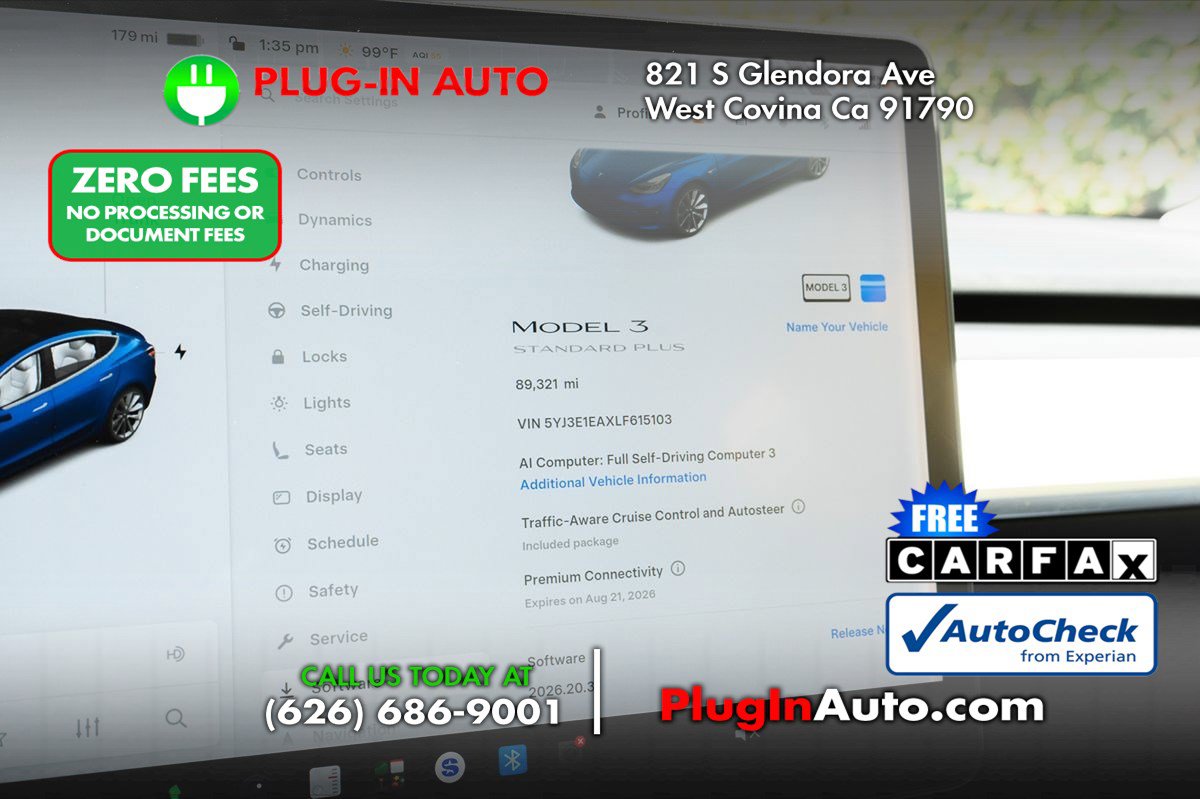 Used 2020 Tesla Model 3 Standard Range Plus RWD image 30