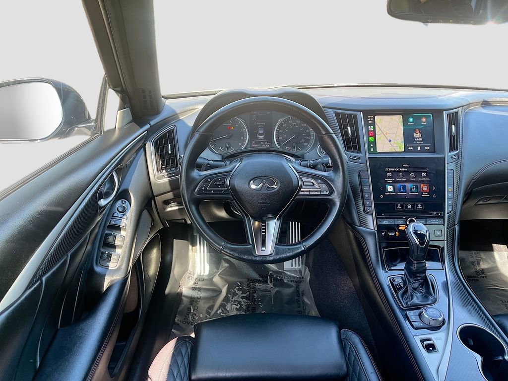 Used 2022 INFINITI Q50 Red Sport 400 w/ Carbon Fiber Package RWD image 24