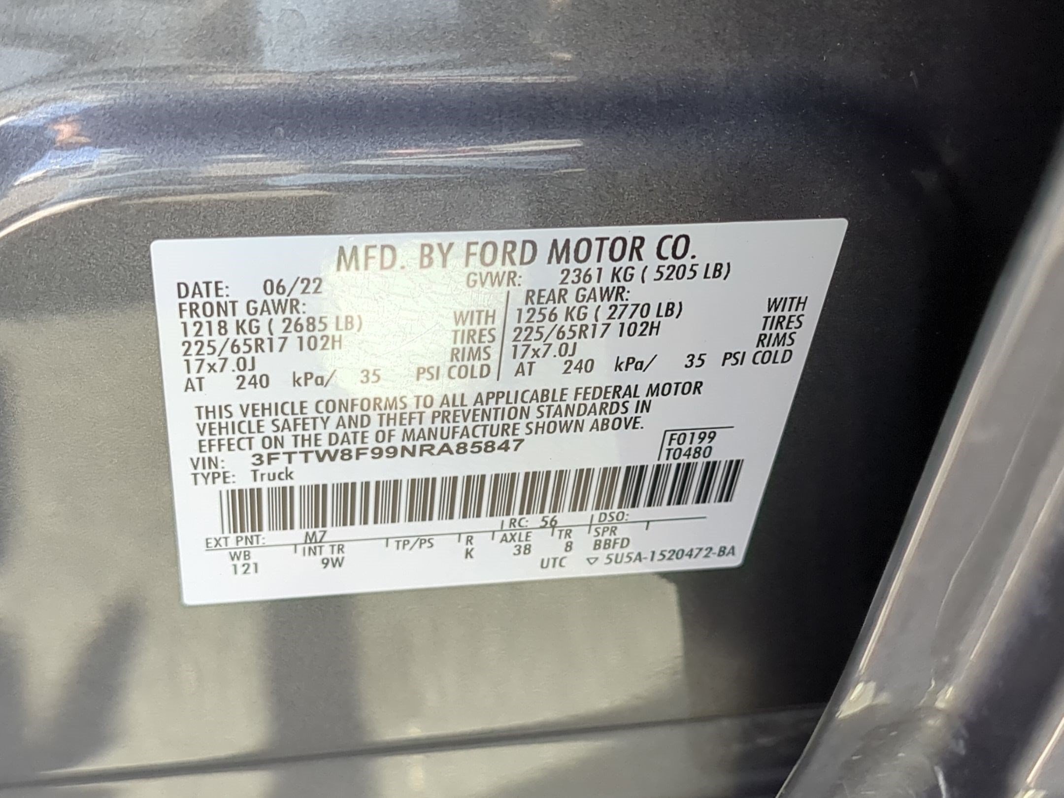 Certified 2022 Ford Maverick XL w/ Equipment Group 100A Standard AWD/4WD image 34