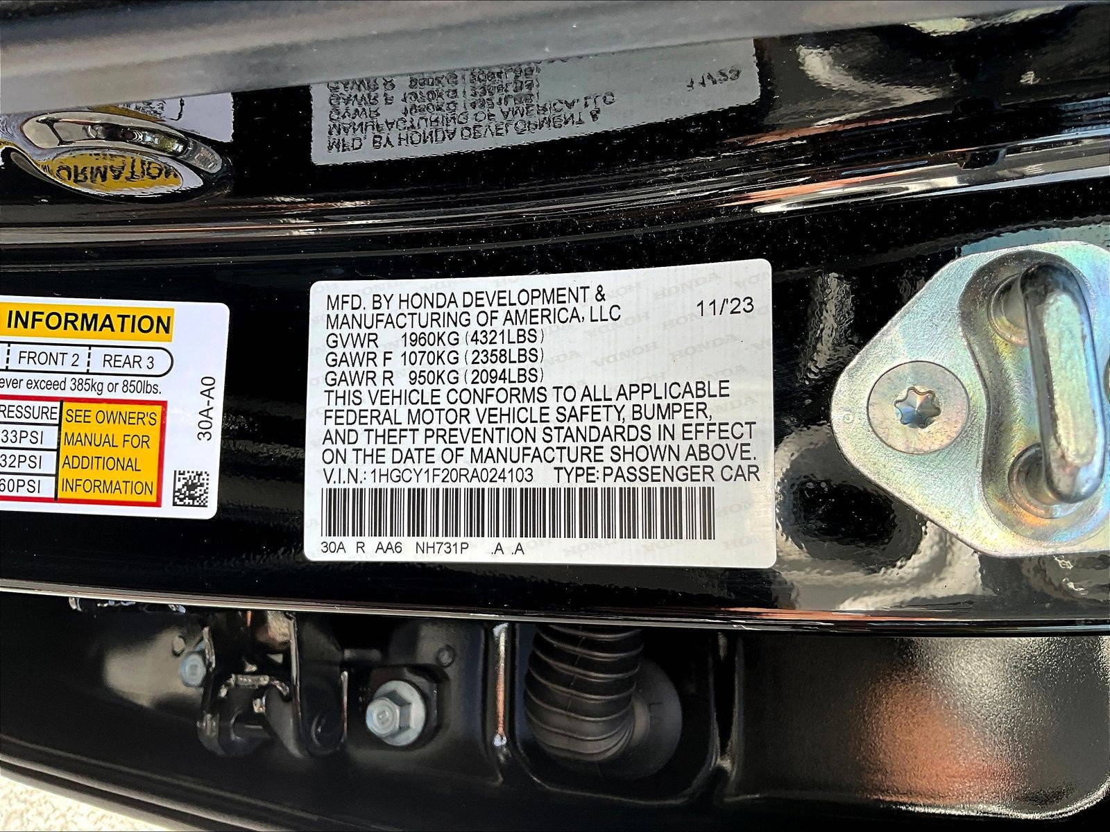 Certified 2024 Honda Accord LX image 18