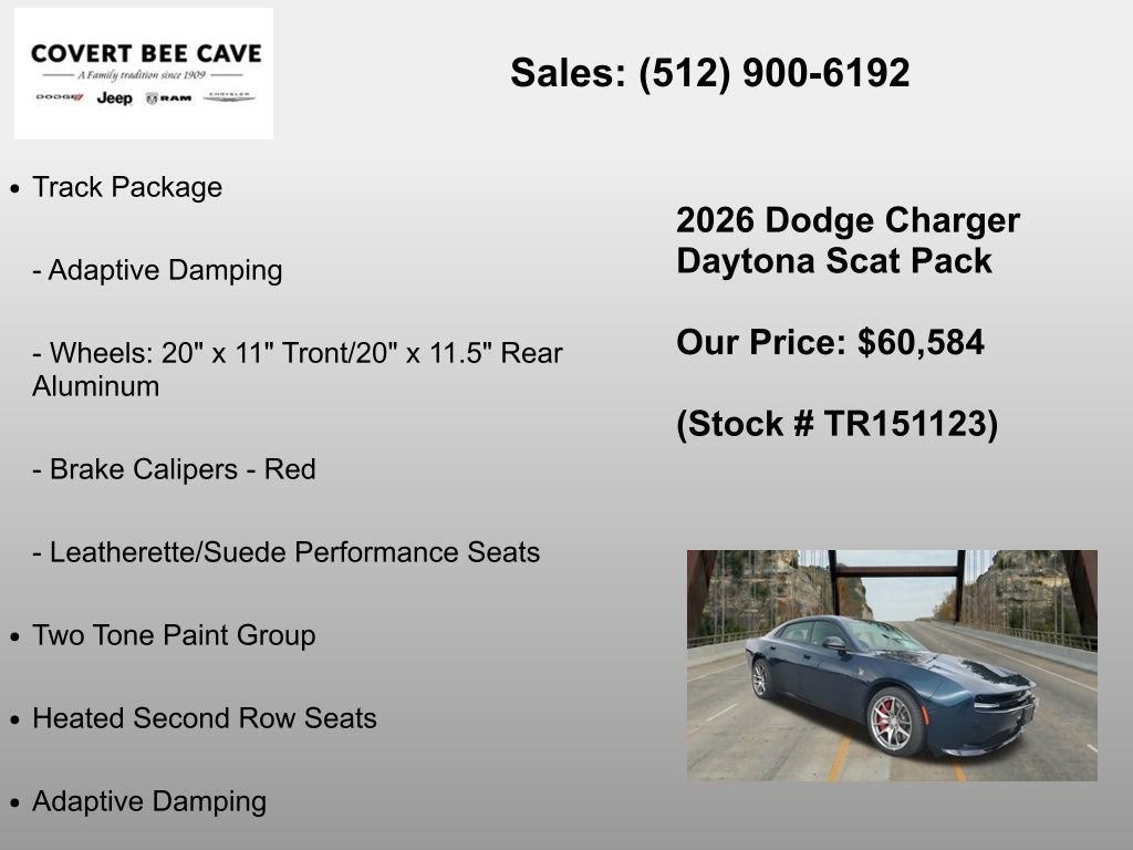 New 2026 Dodge Charger Daytona Scat Pack w/ Track Package AWD/4WD image 12