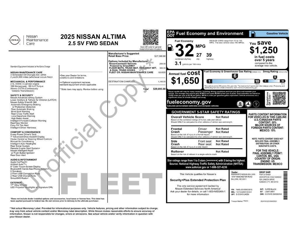 Certified 2025 Nissan Altima 2.5 SV FWD image 31