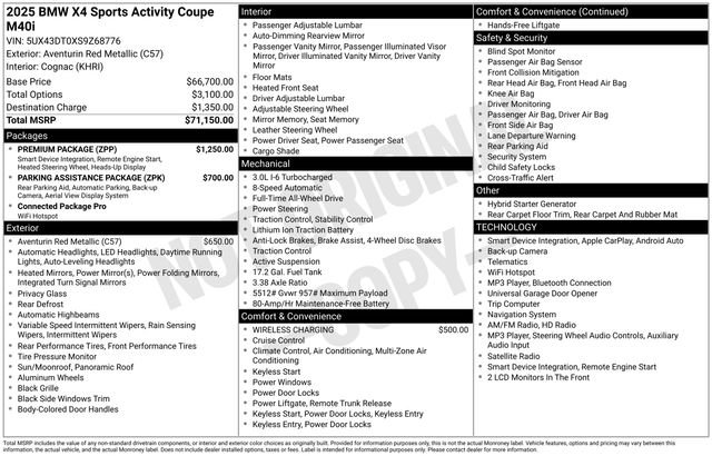 Certified 2025 BMW X4 M40i AWD/4WD image 42