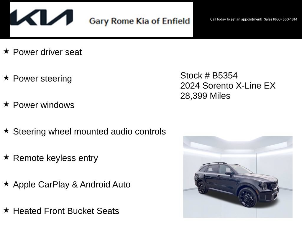 Certified 2024 Kia Sorento X-Line EX AWD/4WD image 20