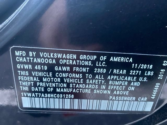 Used 2017 Volkswagen Passat 1.8T S FWD image 14