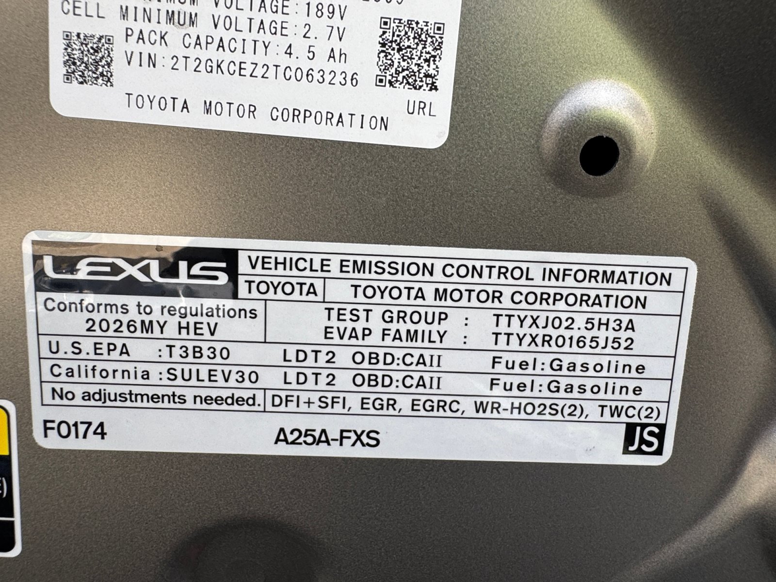 Used 2026 Lexus NX 350h AWD w/ Cold Area Package image 21
