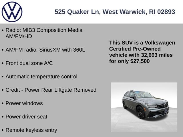 Certified 2023 Volkswagen Tiguan SE R-Line AWD/4WD image 7